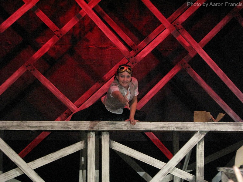 "Come with me if you want to live!"  Leni Riefenstahl (Rebecca Larsen) to the rescue!