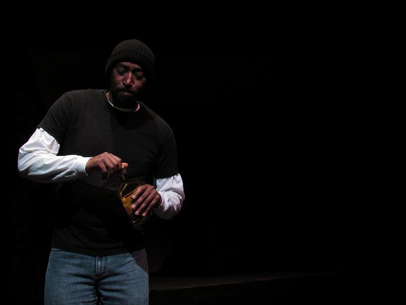 Rev. Johnson needs some medicinal help to get through this sermon.